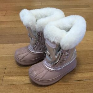 London Fog Girls winter toddler boots, size 7